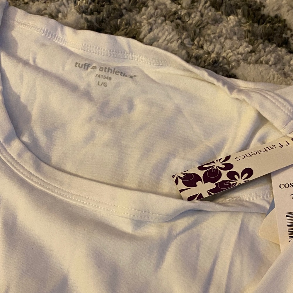 Tuff Athletics White long sleeve Tee